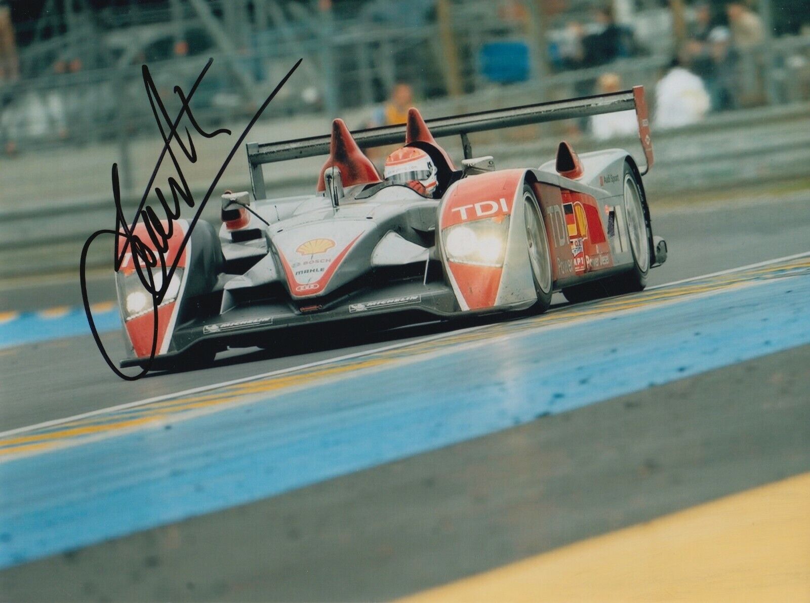 Emanuele Pirro Hand Signed 8x6 Photo Poster painting - Le Mans Autograph.