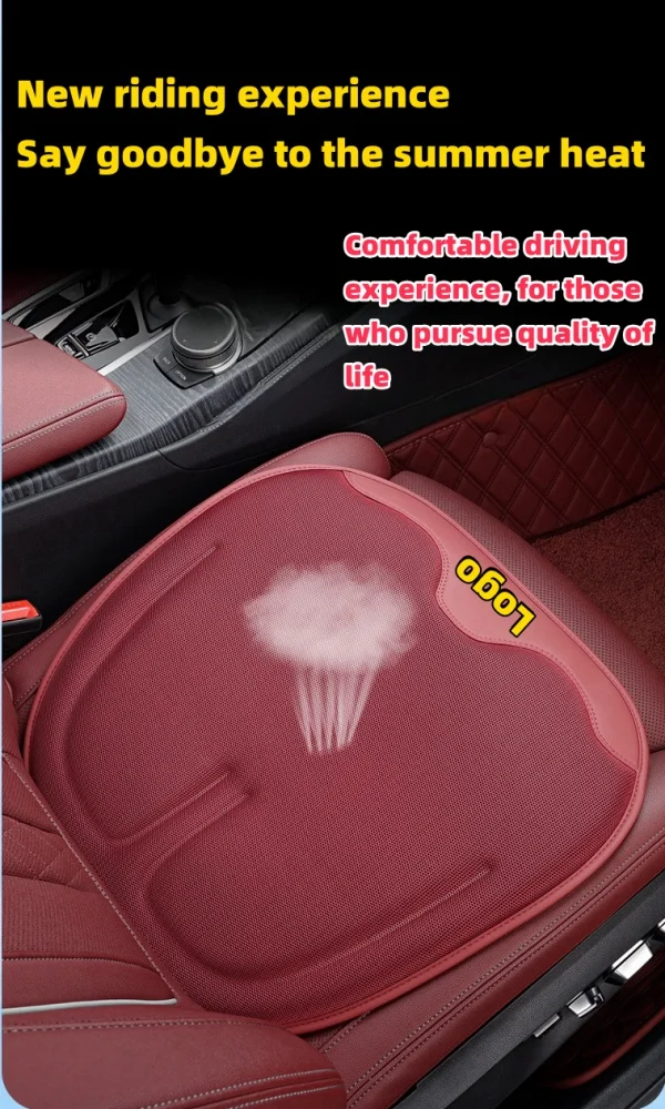 Car Seat Cushions For All Seasons Summer Ice Silk Breathable Non-slip Honeycomb Ventilation Cushions