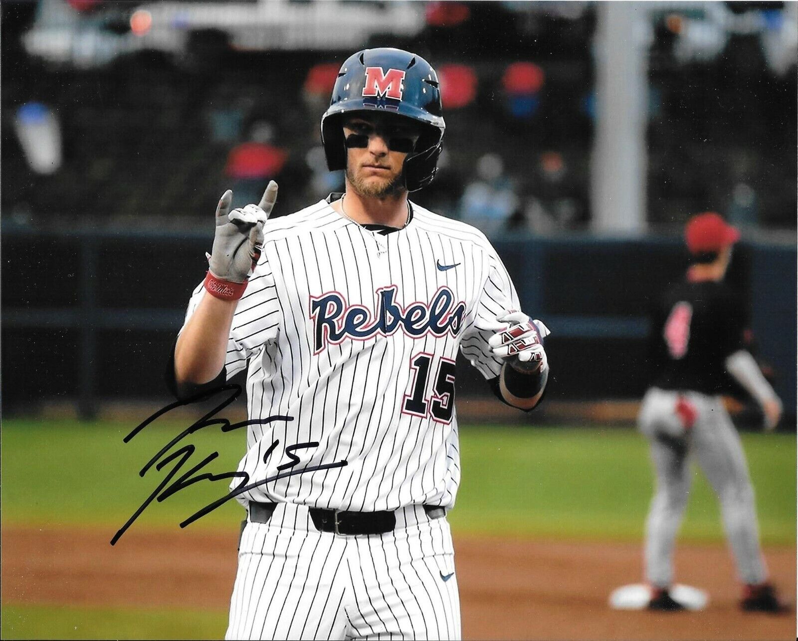 GRAE KESSINGER HAND SIGNED OLE MISS MISSISSIPPI REBELS 8X10 Photo Poster painting W/COA