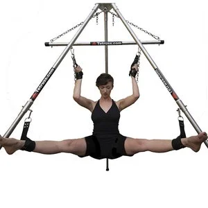 pornhint Pornhint Tetruss Mini Bundle + 2 Pair Leather Suspension Cuffs: Shibari Suspension Bondage Frame, Portable BDSM Dungeon & Sex Swing (Mature Content)