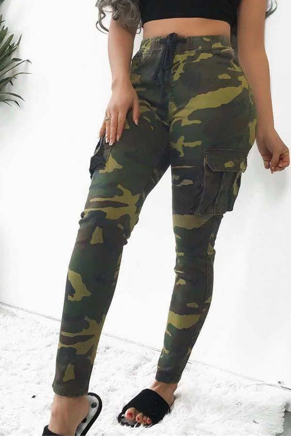 Leisure Camouflage Printed Pants