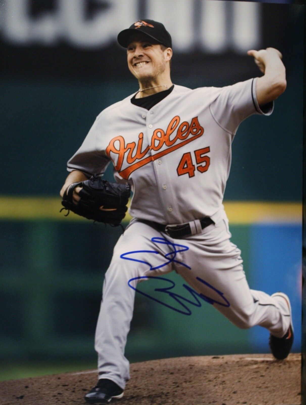 Autographed 11x14 Erik Bedard Baltimore Orioles Photo Poster painting - w/COA