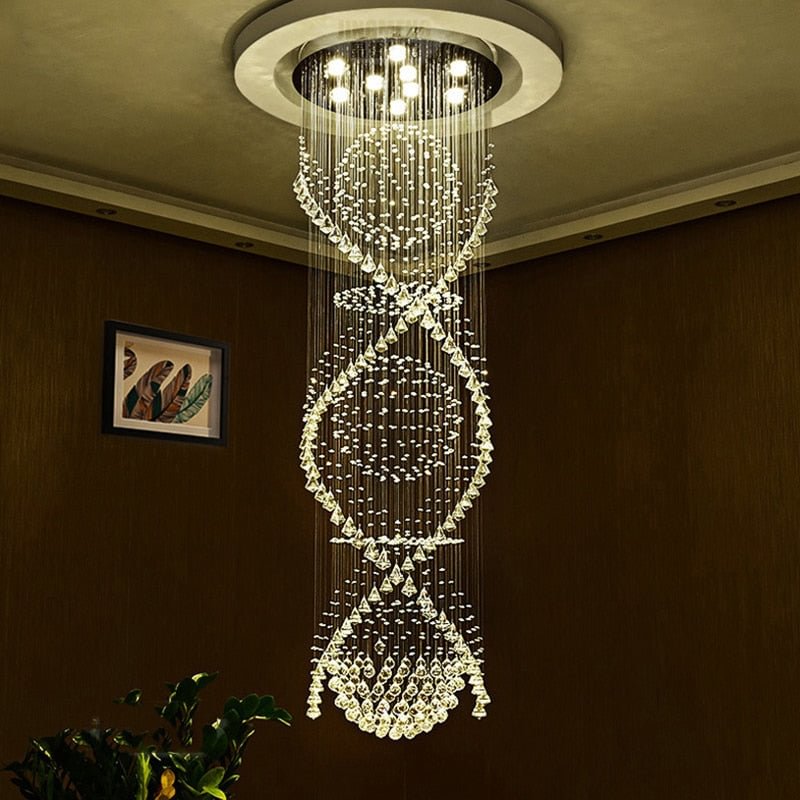 Empire Loft Classical Crystal Europe Vintage Chandelier With GU10 9 Lights For Bedroom Living Room Hotel Lobby Restaurant Store