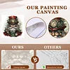 (US Only)Paint By Numbers Kit On Canvas DIY Oil Art Santa Claus Picture Home Decor40x40cm
