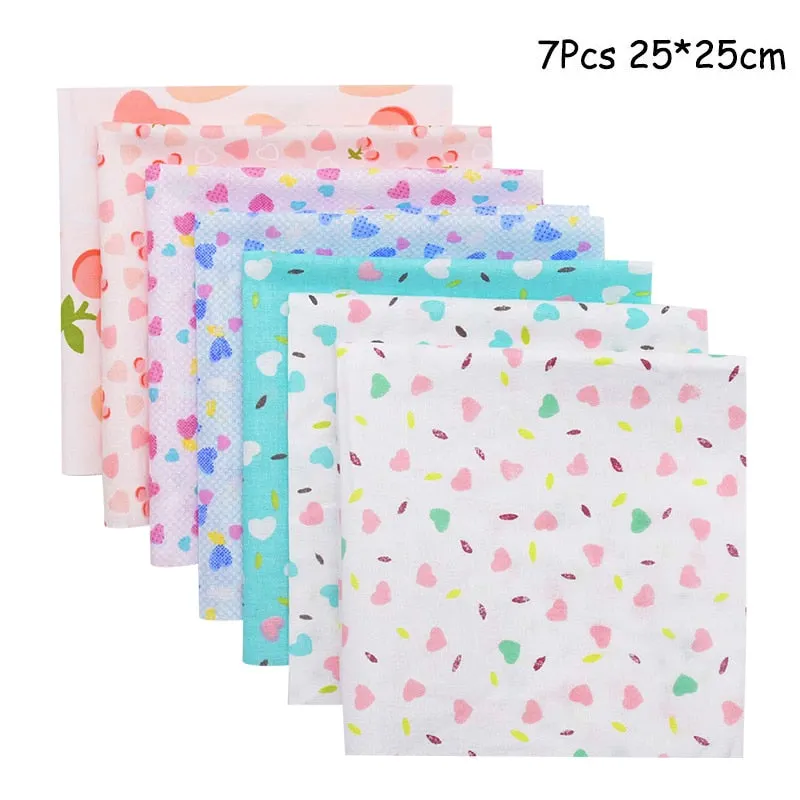 25x25cm and 25x20cm Printed Cotton Fabric Cloth Sewing Quilting Fabrics for Patchwork Needlework DIY Handmade Accessories