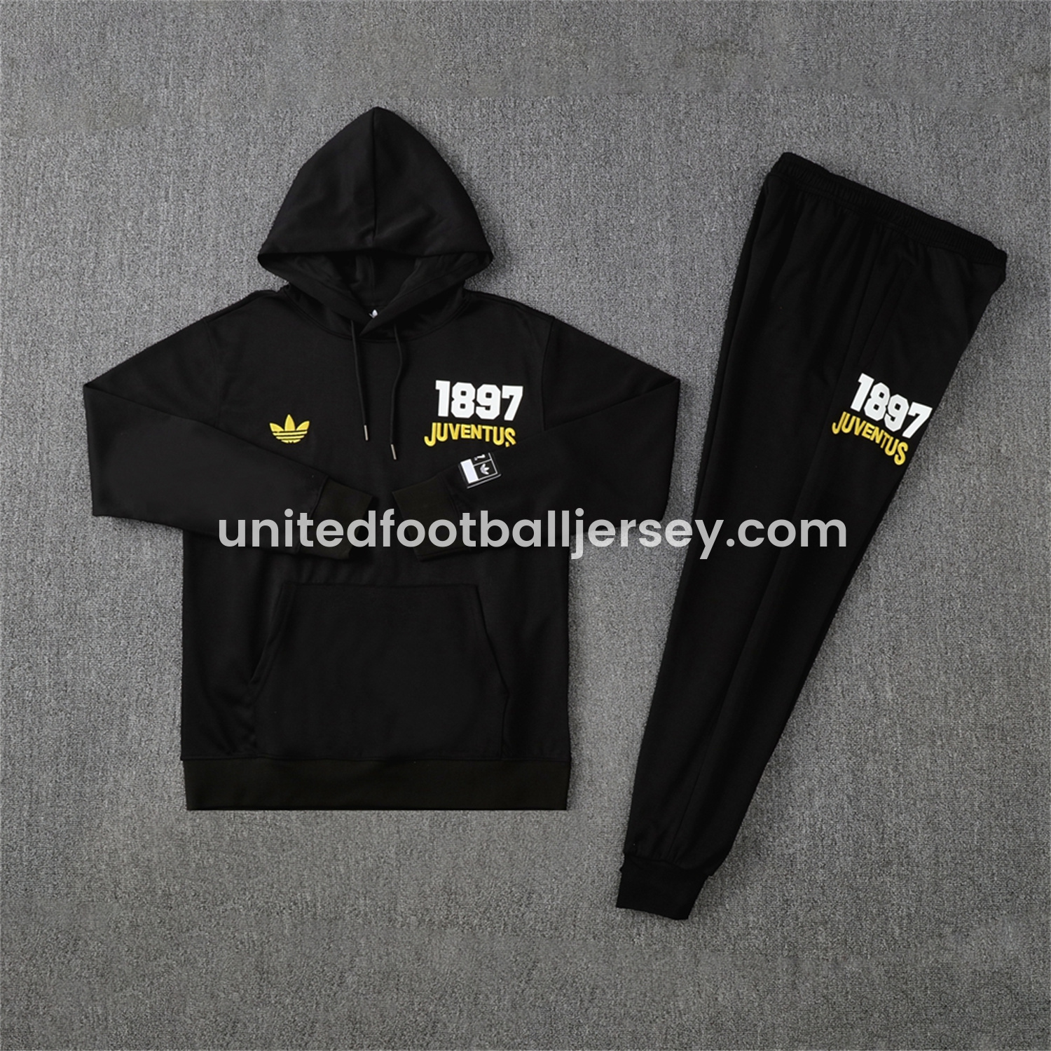 Juventus 25-26 Originals Varsity Hoodie Set - Black Hoodie and Pants