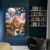 Castle Hot Air Balloon - 11CT Stamped Cross Stitch 40*60cm