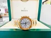 Rolex Cosmograph Daytona Yellow Gold Orange Sapphire MOP Dial Watch 116578SACO