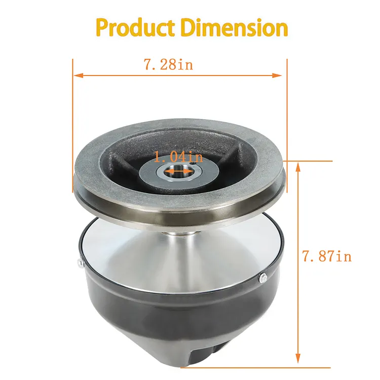Silscvtt Gas Golf Cart Drive Clutch Replacement for EZGO 1976-1988 2-cycle 2 PG