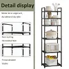 6 Tier Metal Storage Shelf Heavy Duty Shelving Unit for Kitchen Bathroom Laundry