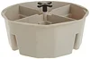 CLC Custom Leathercraft 1152 Full-Round Bucket Tray, 2.5 in. High & 1154 4-Inch High, Full-Round Bucket Tray,Cream White