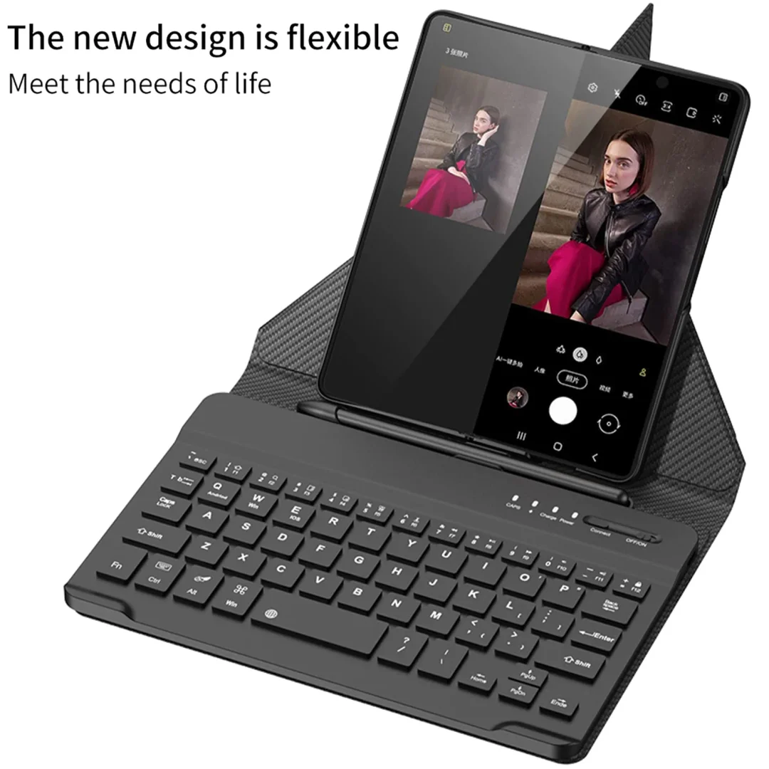 Bluetooth Key Board For Samsung Folding Phone Fold4（Compatible with all phone cases）