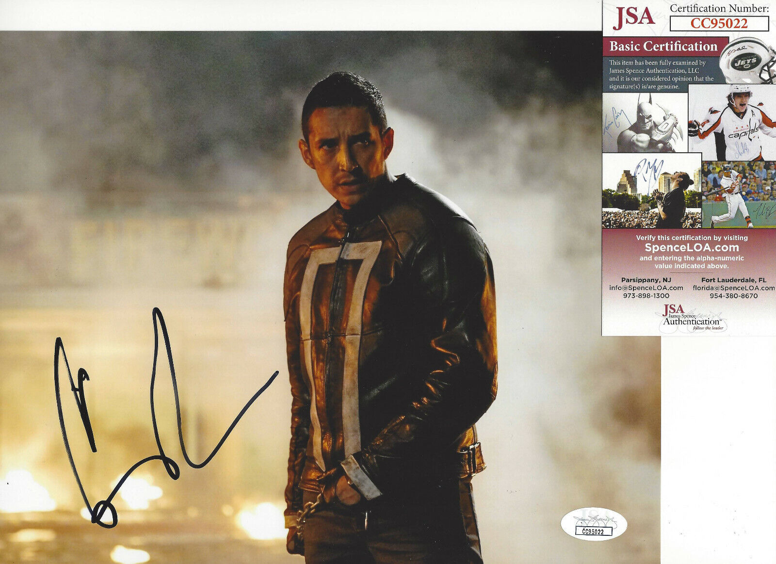 GABRIEL LUNA SIGNED 'TERMINATOR: DARK FATE' 8x10 MOVIE Photo Poster painting w/COA JSA CERT