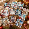 12Pcs Diamond Painting Snowman Greeting Card Set with Envelope