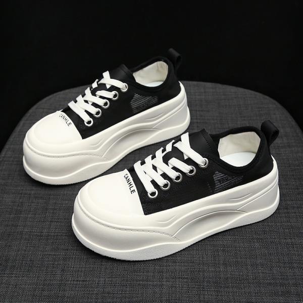 Sneakers Mesh Women's Shoes Casual Shoes Spring Platform Tennis Female Breathable Thick Sole 2025 Fashion Trainers Leisure Fabri