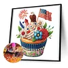 Independence Day Cake - Crystal Rhinestone Diamond Painting