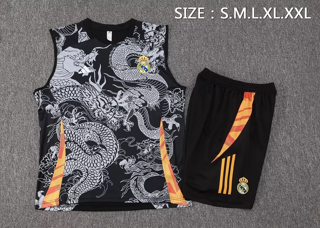 24/25 Real Madrid Training Vest Kit Football Thai Quality