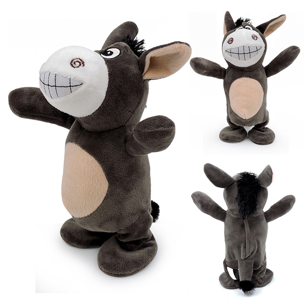 

Electric Recording Donkey Model Lovely Plush Toy Funny Doll Can Walk/Sing, 501 Original