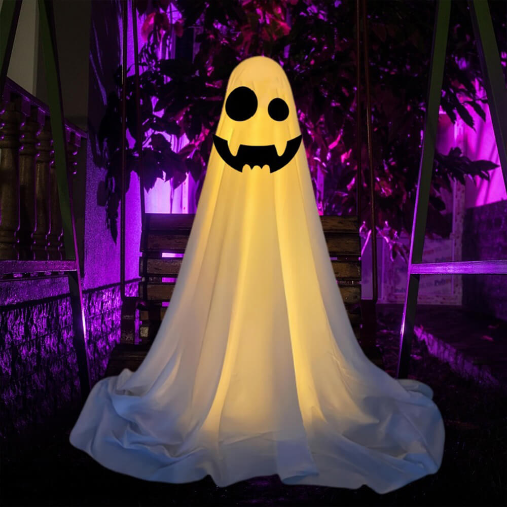 Halloween Ghost Decor with String Lights
