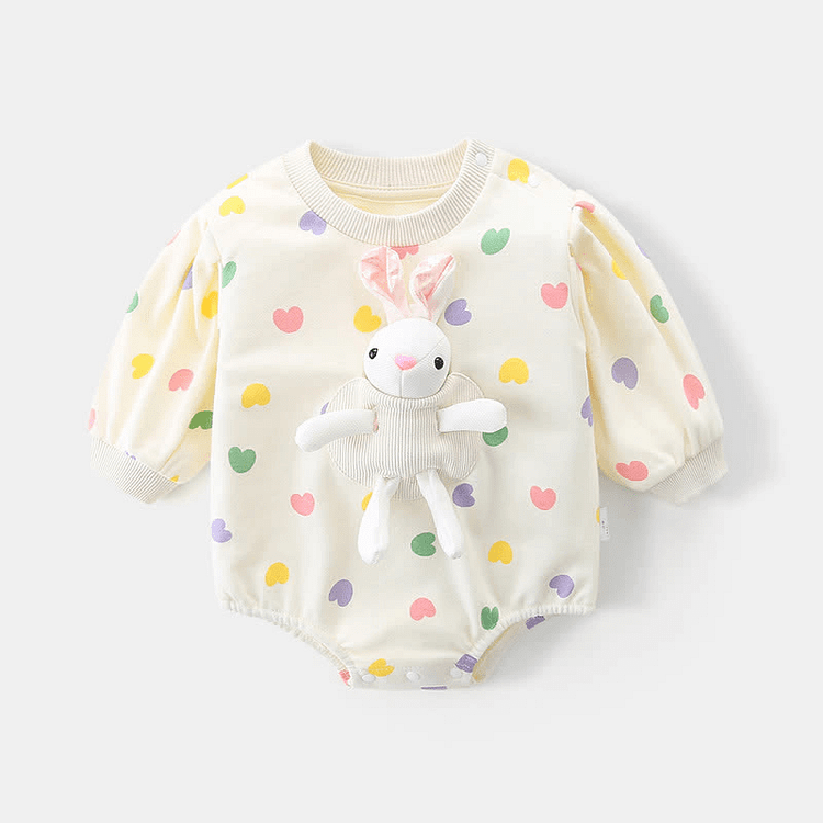 Baby Heart Bunny Newborn Bodysuit