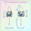 2pcs Easter Bunny Diamond Painting Double-sided Crystal Window Suncatcher Craft Set Birthday Gifts Home Garden Decor Hanging Kit