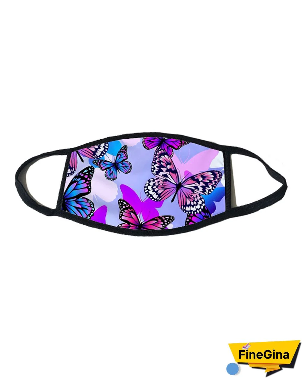 Butterfly Print Breathable Mouth Mask Washable And Reusable