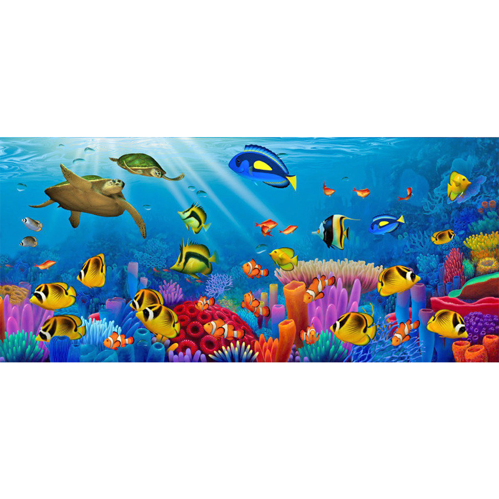 

Underwater World - Round Drill Diamond Painting - 85*40CM (Big Size), 501 Original