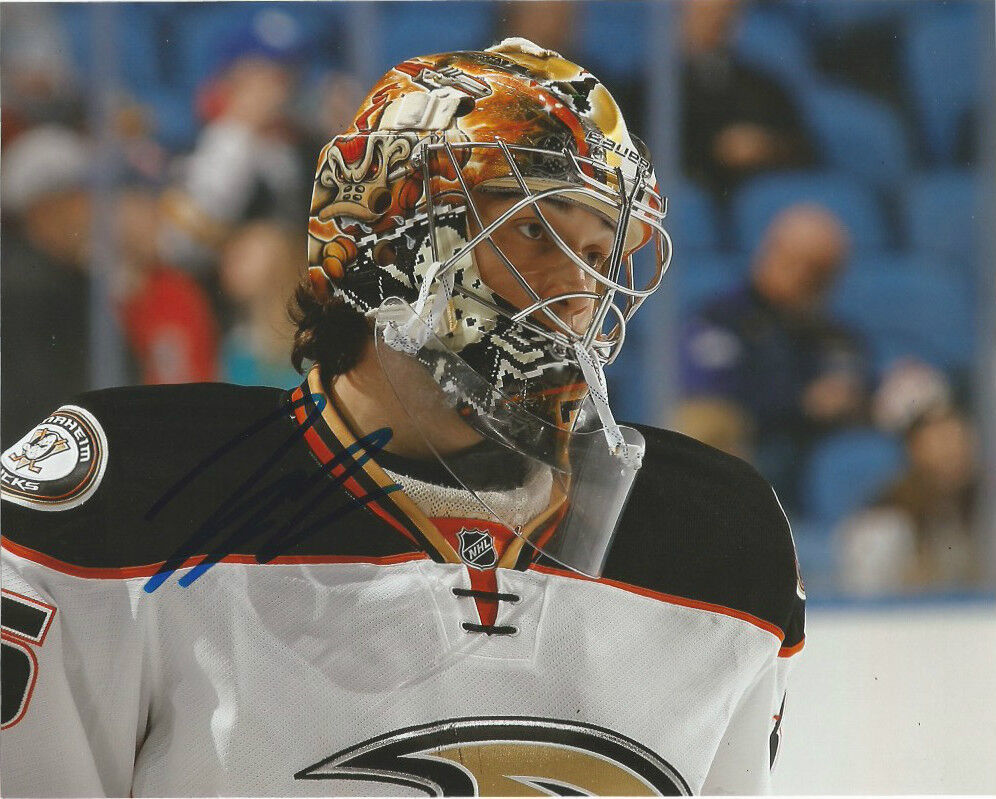 Anaheim Ducks John Gibson Autographed Signed 8x10 Photo Poster painting COA