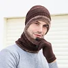 Gioiacombo&trade; Caldo cappello lavorato a maglia con sciarpa (donna e uomo)