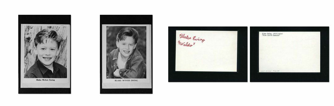 Blake Mciver Ewing - Signed Autograph and Headshot Photo Poster painting set - Little Racals