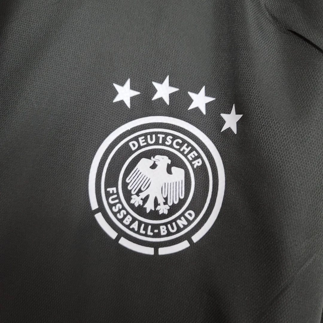 2021 Windbreaker Soccer Jersey Germany Black