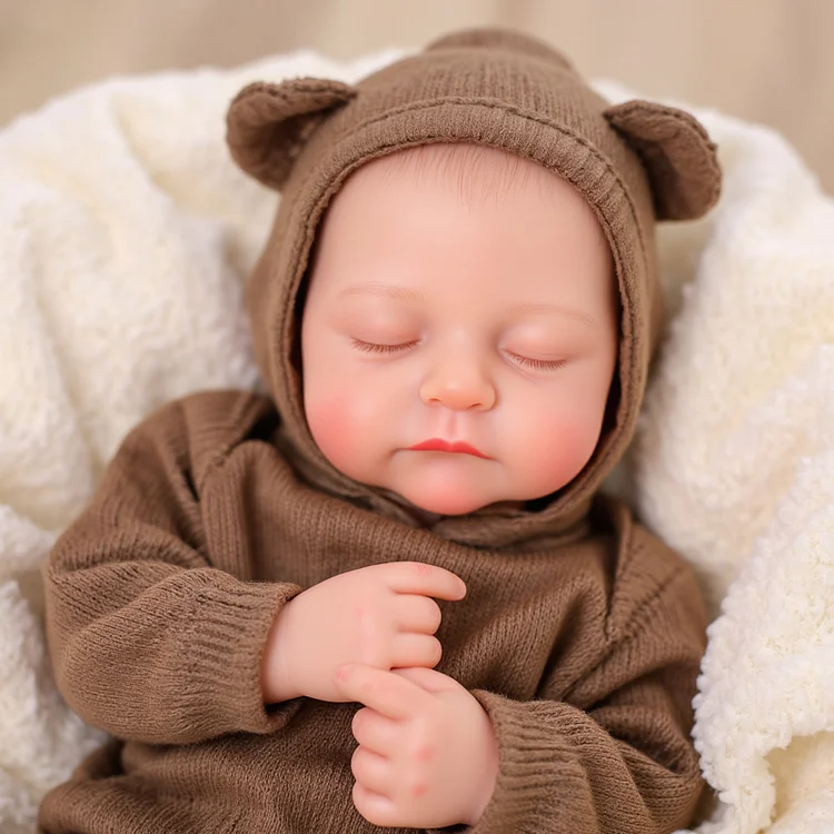 Babeside Liors 12"/16" Realistic Silicone Sleeping Baby Little Infant Girl Best Gift for Kids