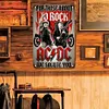 AC/DC - Panneaux en &eacute;tain m&eacute;tallique(20*30cm/30*40cm) - Musique