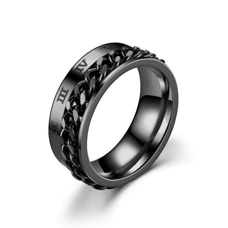 Men's Chain Spinner Ring