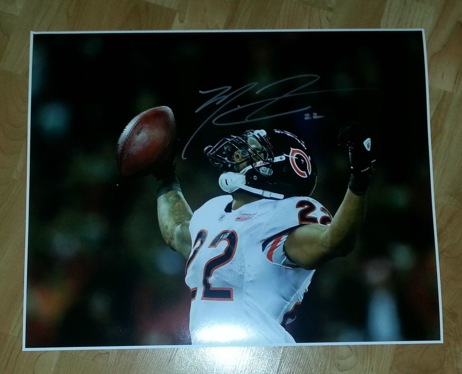 MATT FORTE 'CHICAGO BEARS' RUNNING BACK SIGNED 16x20 PICTURE *COA 1