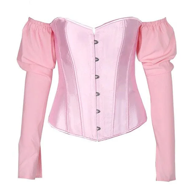 Vintage Long Sleeve Corset Top