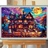 (60*40cm)Halloween Horror Night  - Full Round Drill Diamond Painting
