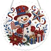 Anniversary Snowman DIY Diamond Painting Pendant Double Sided 25cm