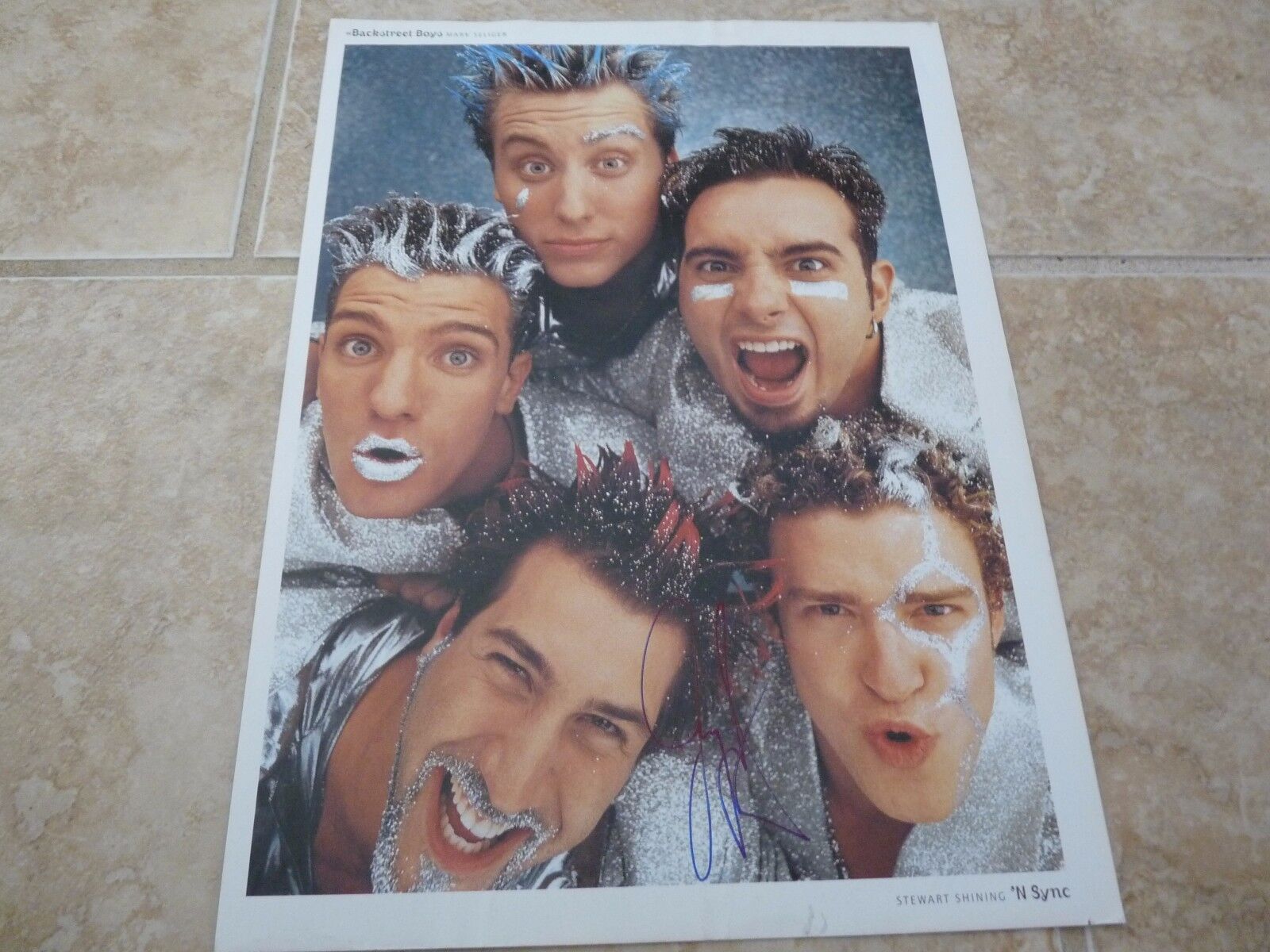 NSYNC JOEY Signed Autographed 8X12 Magazine Page Photo Poster painting PSA Guaranteed #3 F6