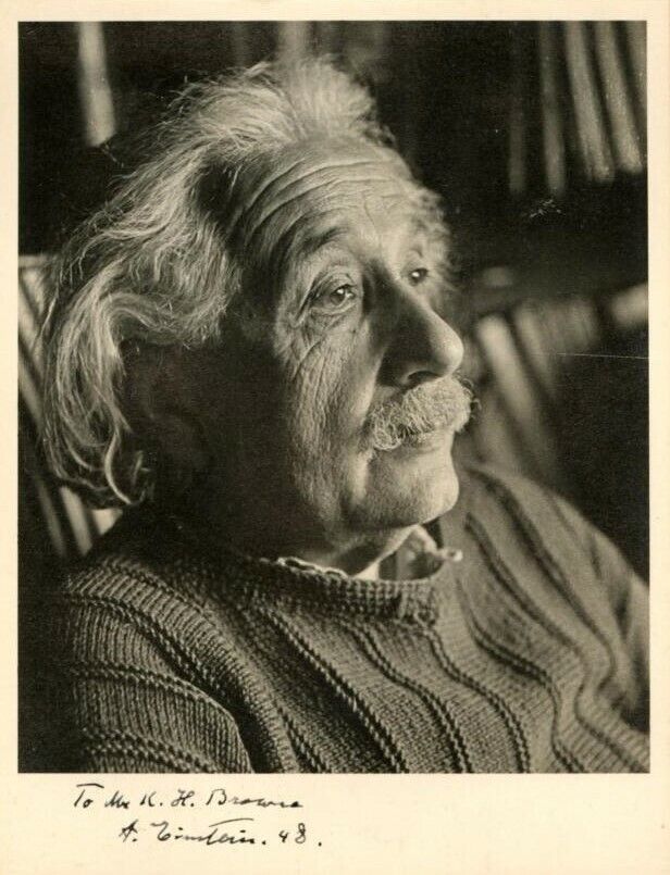 ALBERT EINSTEIN Signed Photo Poster paintinggraph - Genius Scientist - Nobel Winner - preprint