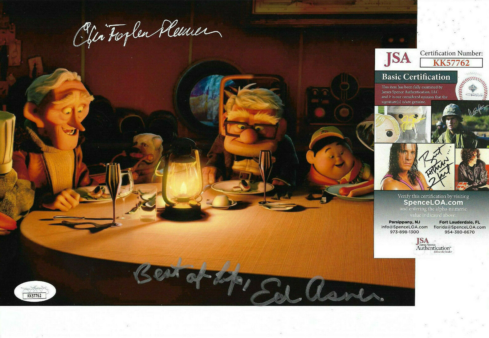 Ed Asner & Christopher Plummer Signed 8x10 Photo Poster painting Auto, Disney Pixar, Up, JSA COA