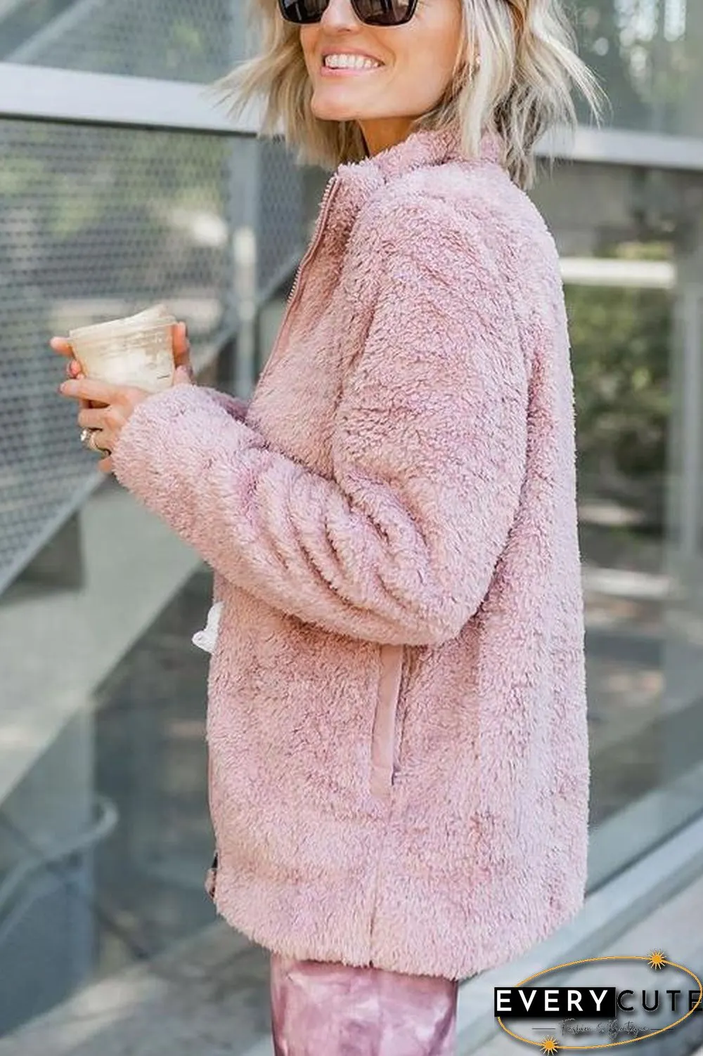 Classical Fluffy  Fleece Zipper Jackets