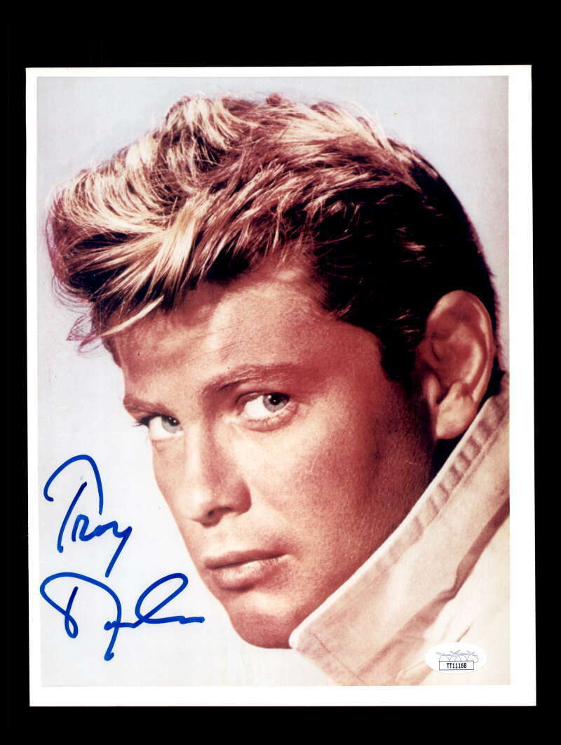 Troy Donahue JSA Coa Signed 8x10 Photo Poster painting Autograph