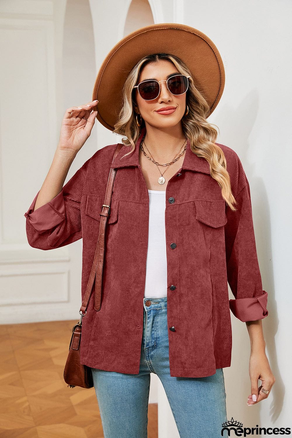 Button Down Collared Jacket
