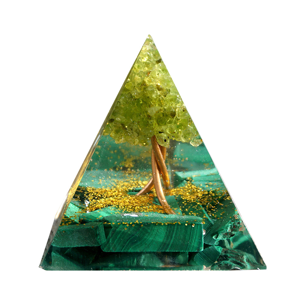 

6cm Natural Orgonite Pyramid Chakra, 501 Original