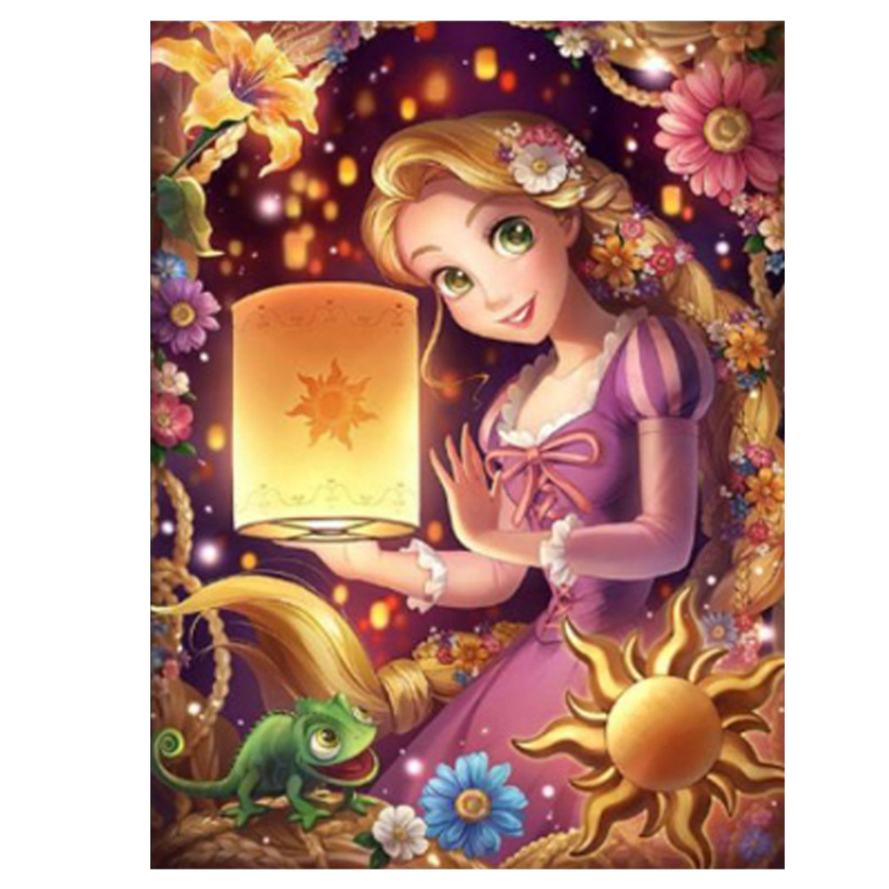

Long Hair Princess - 11CT Stamped Cross Stitch - 65*85CM, 501 Original