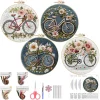 4 Set Flower Bike Series- Embroidery Kits