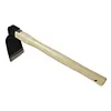 Mini Hoe and Cultivator with Wooden Handle Dual-purpose Hoe Garden Rake Tool