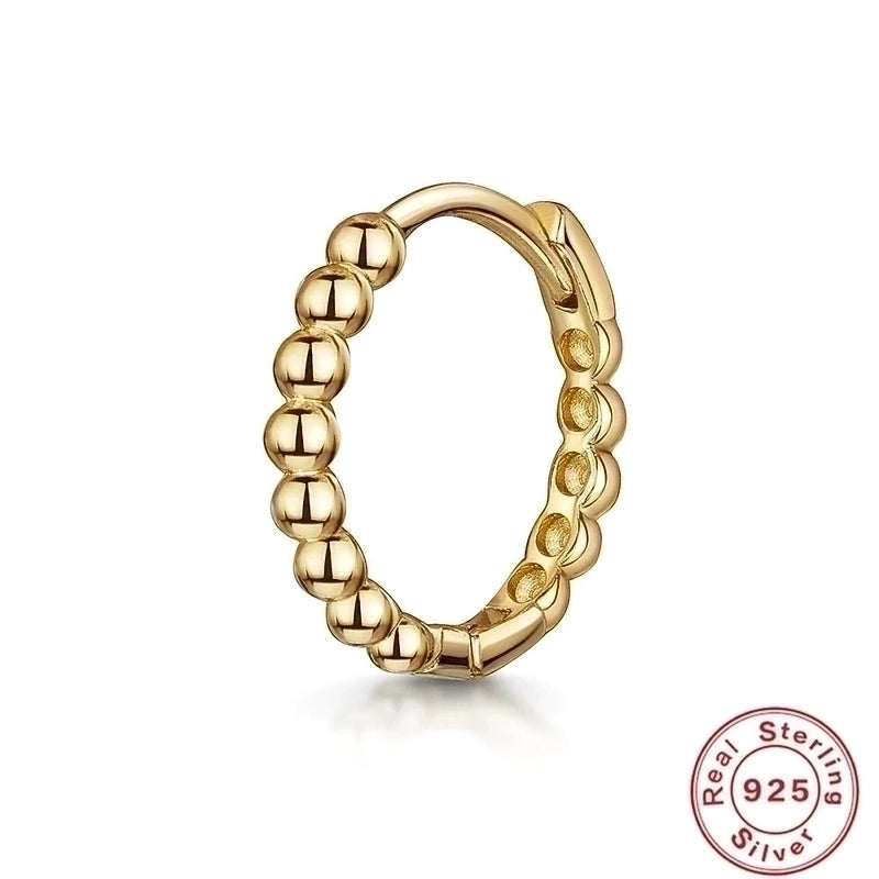 1 Piece 925 Sterling Silver Zircon Round Square Earrings