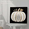 (25x25cm)DIY Pearl Painting Pumpkin Framed Handmade Pearl Material Art Kit Living Room Decor